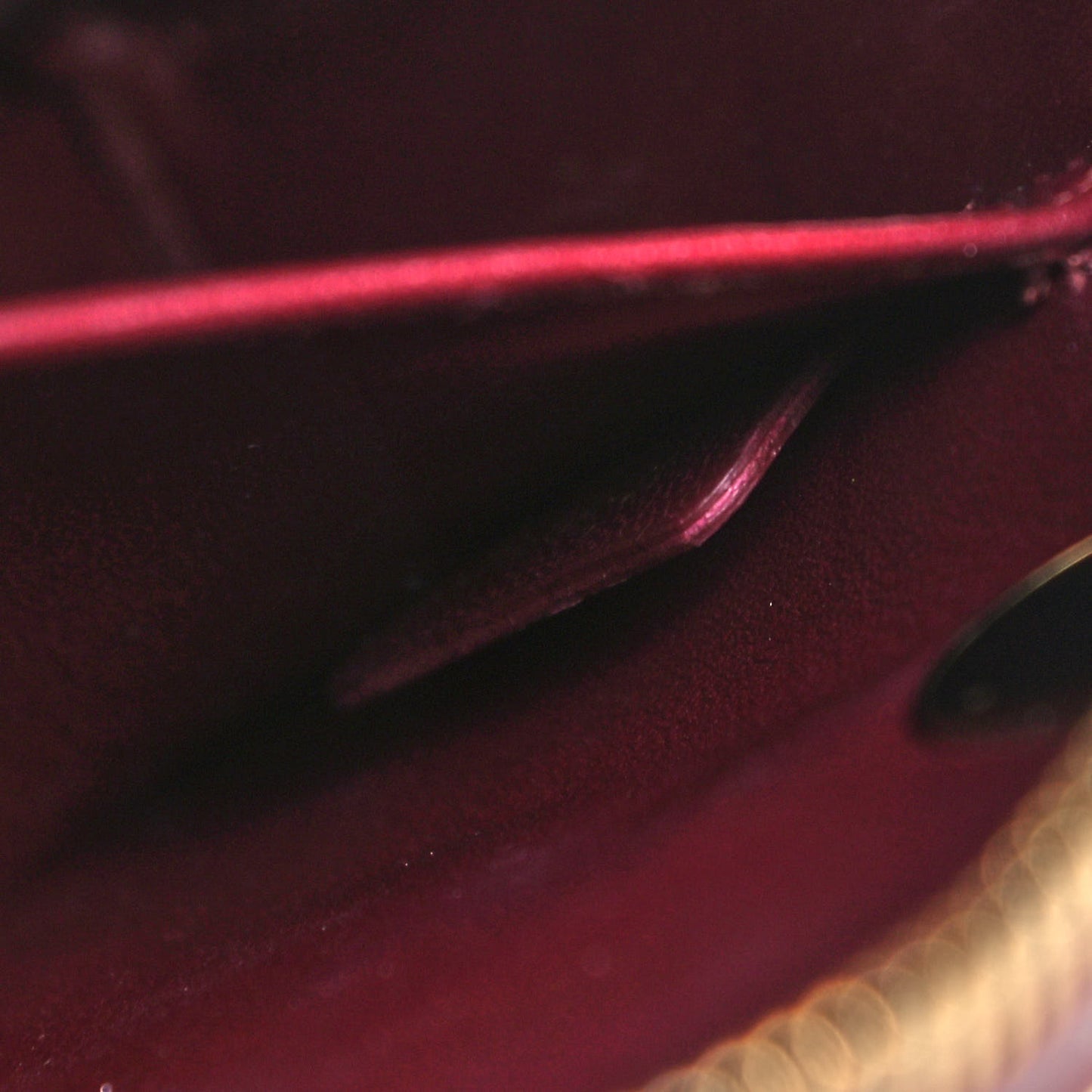 Lambskin Cannage Lily Tote Red Sapphire Blue