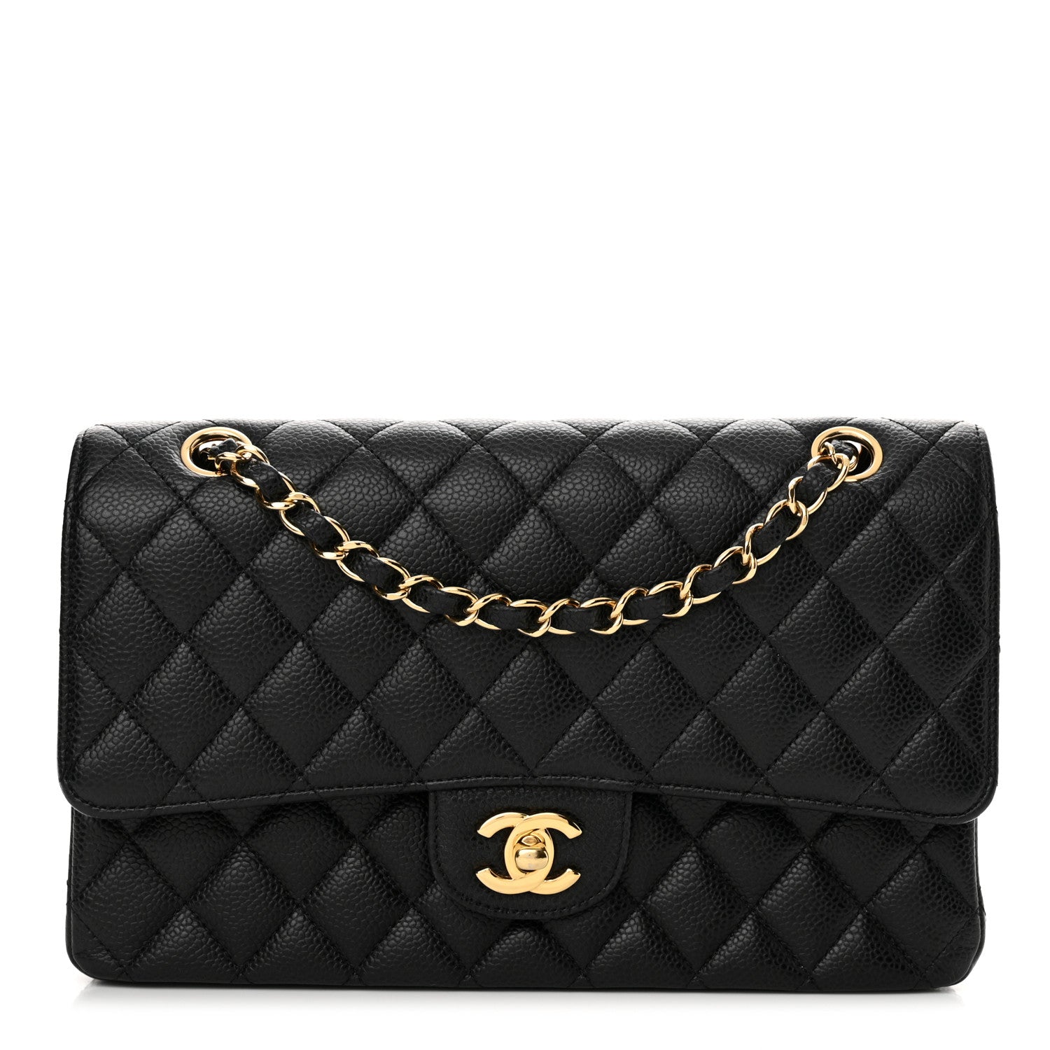 Chanel Caviar Quilted Medium Double Flap Black 1 of 13