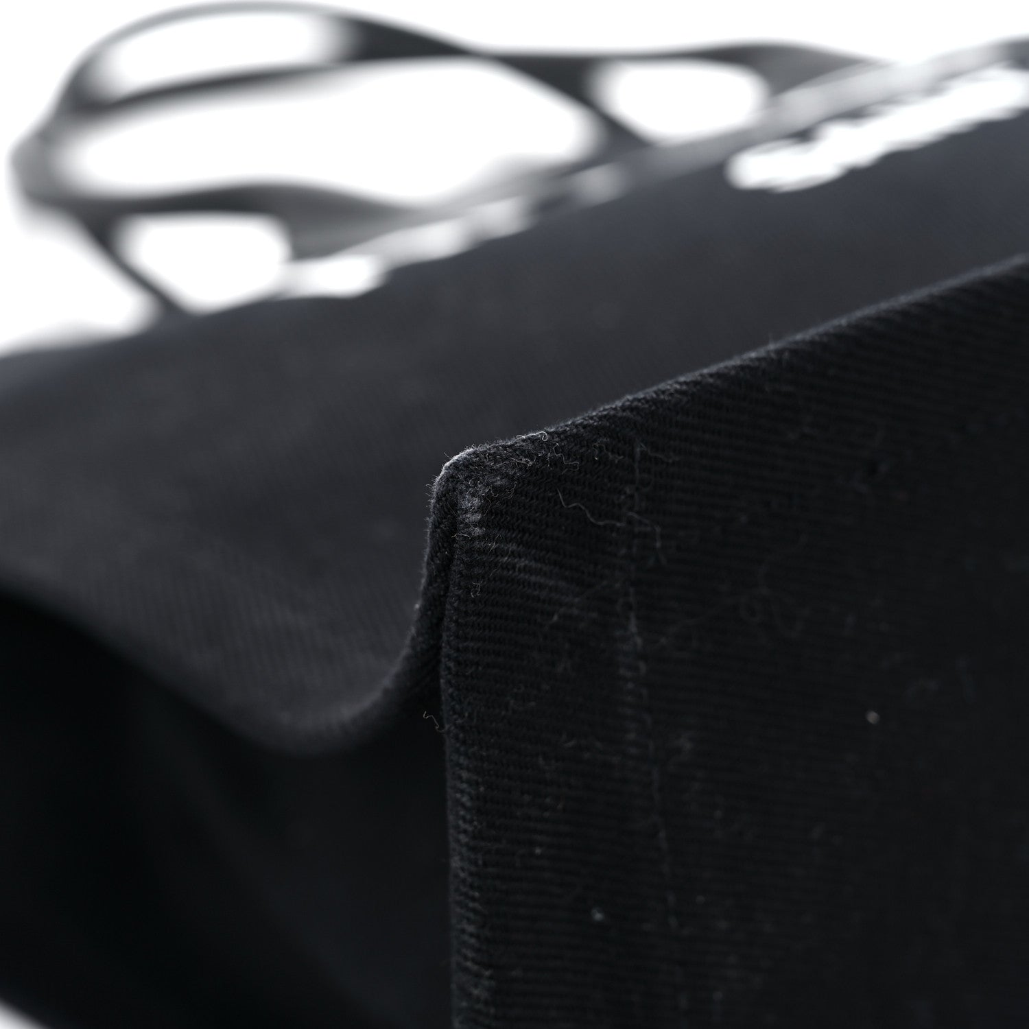 Saint Laurent Linen Calfskin Rive Gauche Tote Black 8 of 14