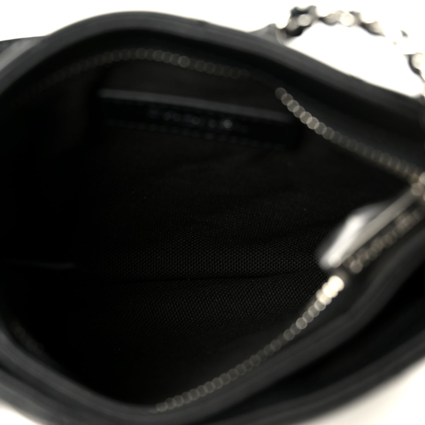 Lambskin Quilted Uniform Crossbody Bag Black
