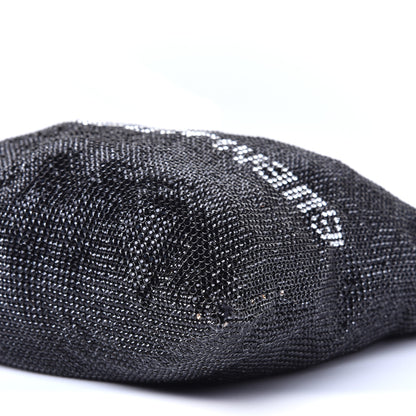 Alexander Wang Rhinestone Chain Mesh Wanglock Logo Pouch Black White 8 of 10
