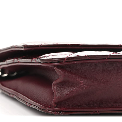 Chanel Patent Quilted Brilliant Wallet On Chain WOC Red 18 of 25
