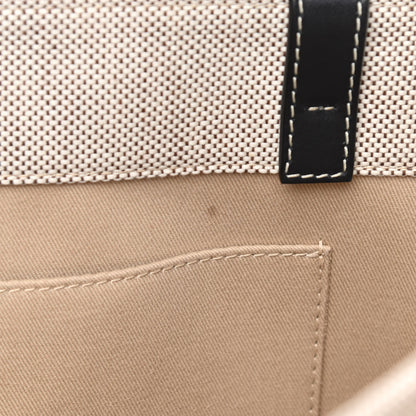 Chloe Cotton Calfskin Medium Woody Ribbon Tote White Black 11 of 11