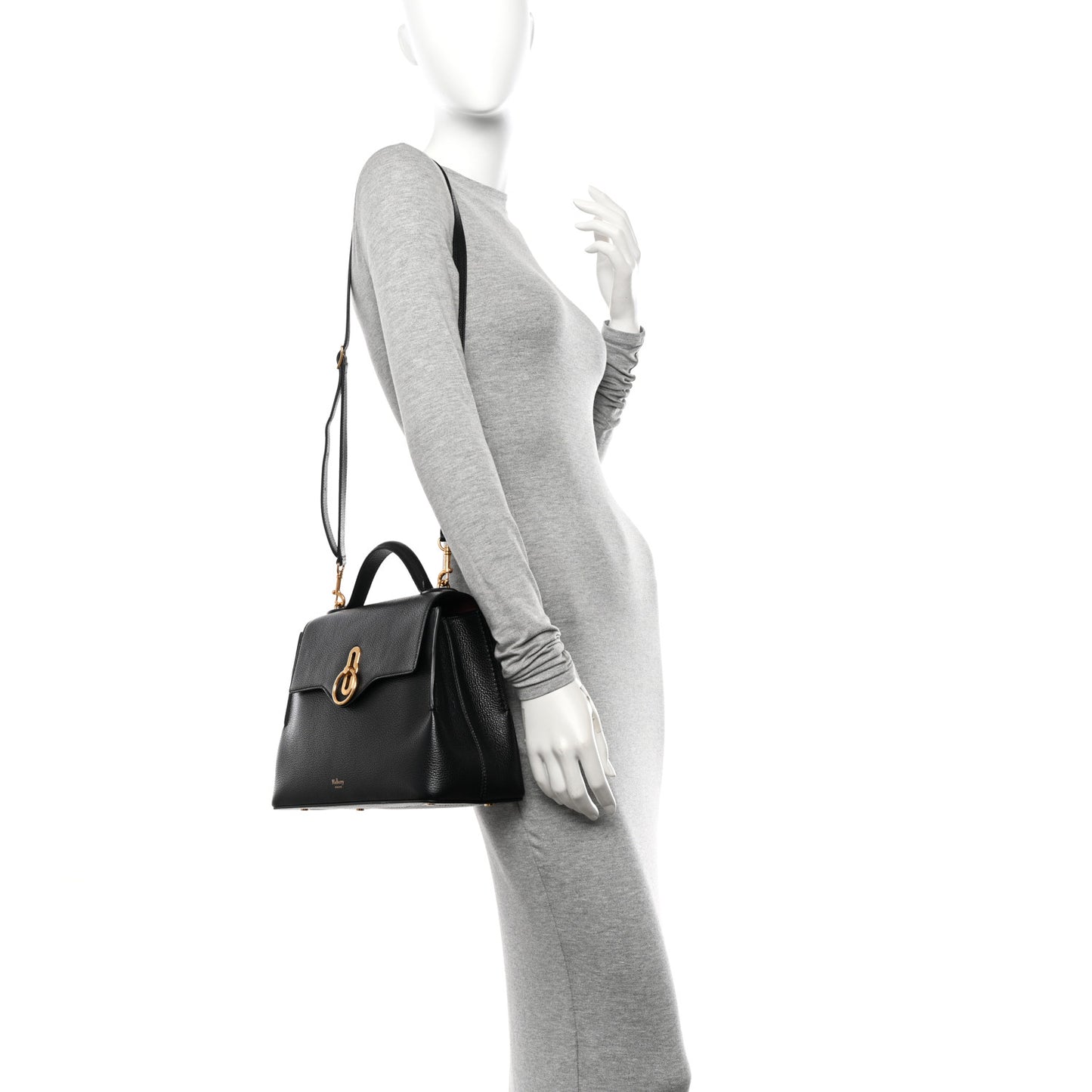 Small Classic Grain Calfskin Small Seaton Black