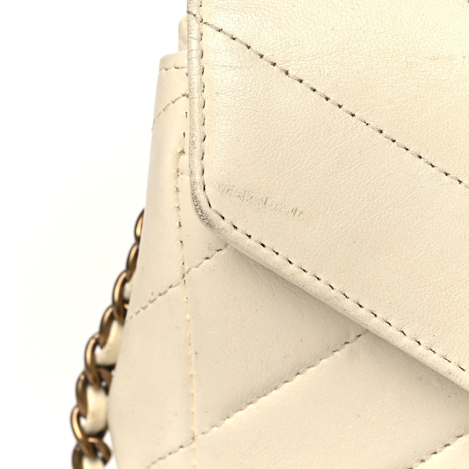Chanel Lambskin Chevron Mini Coco Envelope Flap White 13 of 16