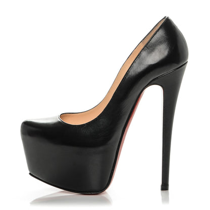 Christian Louboutin Kid Daffodile 160 Pumps 35.5 Black 1 of 7