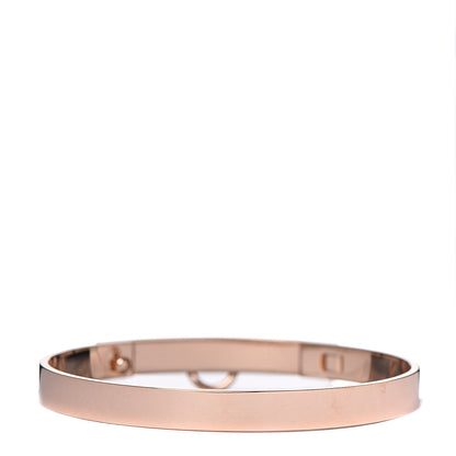 Hermes 18K Rose Gold Diamond PM Collier De Chien Pave Bracelet SH 3 of 5