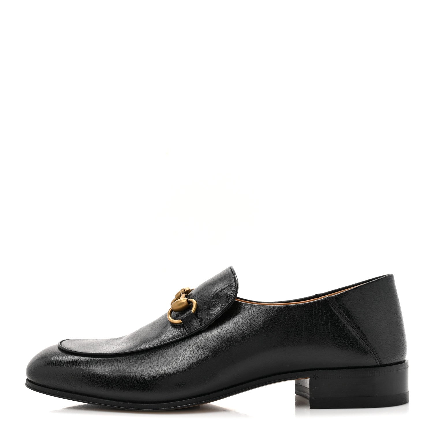 Gucci Goatskin Mens Horsebit Loafers 7 Black 1 of 9