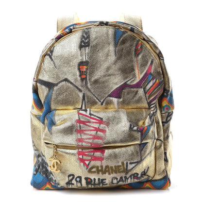 Chanel Graffiti Printed Canvas Street Spirit Backpack Multicolor 1 of 11