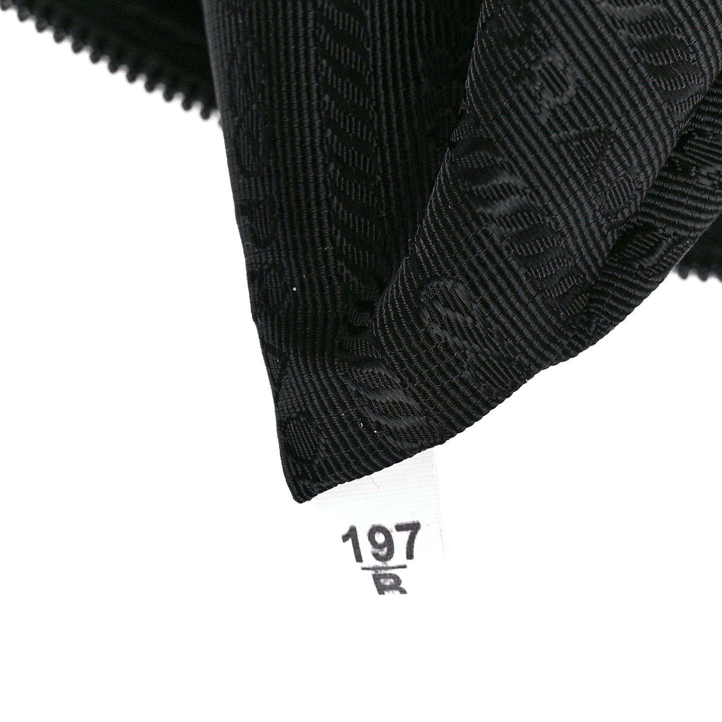 Tessuto Nylon Saffiano Metal Triangle Logo Work Bag Black