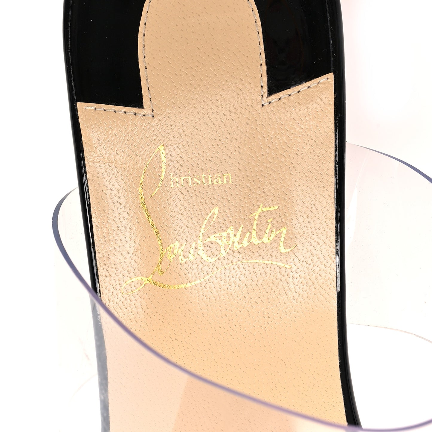 Patent PVC Just Nothing 85 Slide Sandals 37 Black