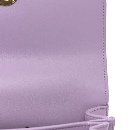 Chanel Shiny Calfskin Quilted Mini Metal Top Handle Flap Purple 11 of 13