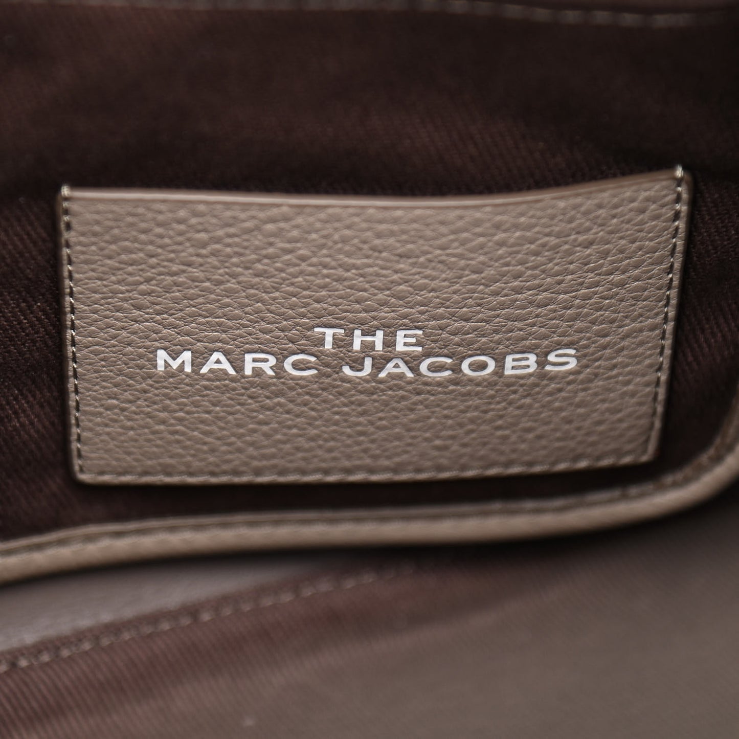 Grained Calfskin Medium The Tote Bag Taupe