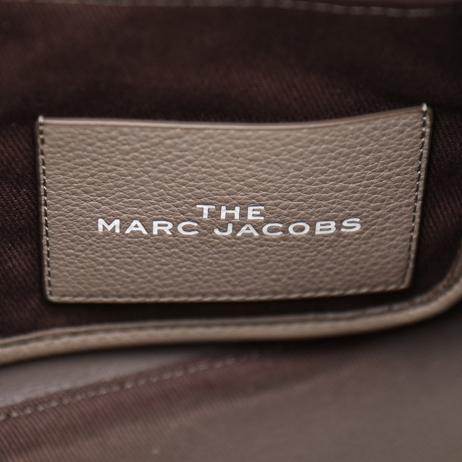 Marc Jacobs Grained Calfskin Medium The Tote Bag Taupe 6 of 11