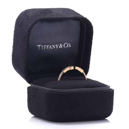 Tiffany 18K Yellow Gold T Wire Ring 56 7.5 6 of 6