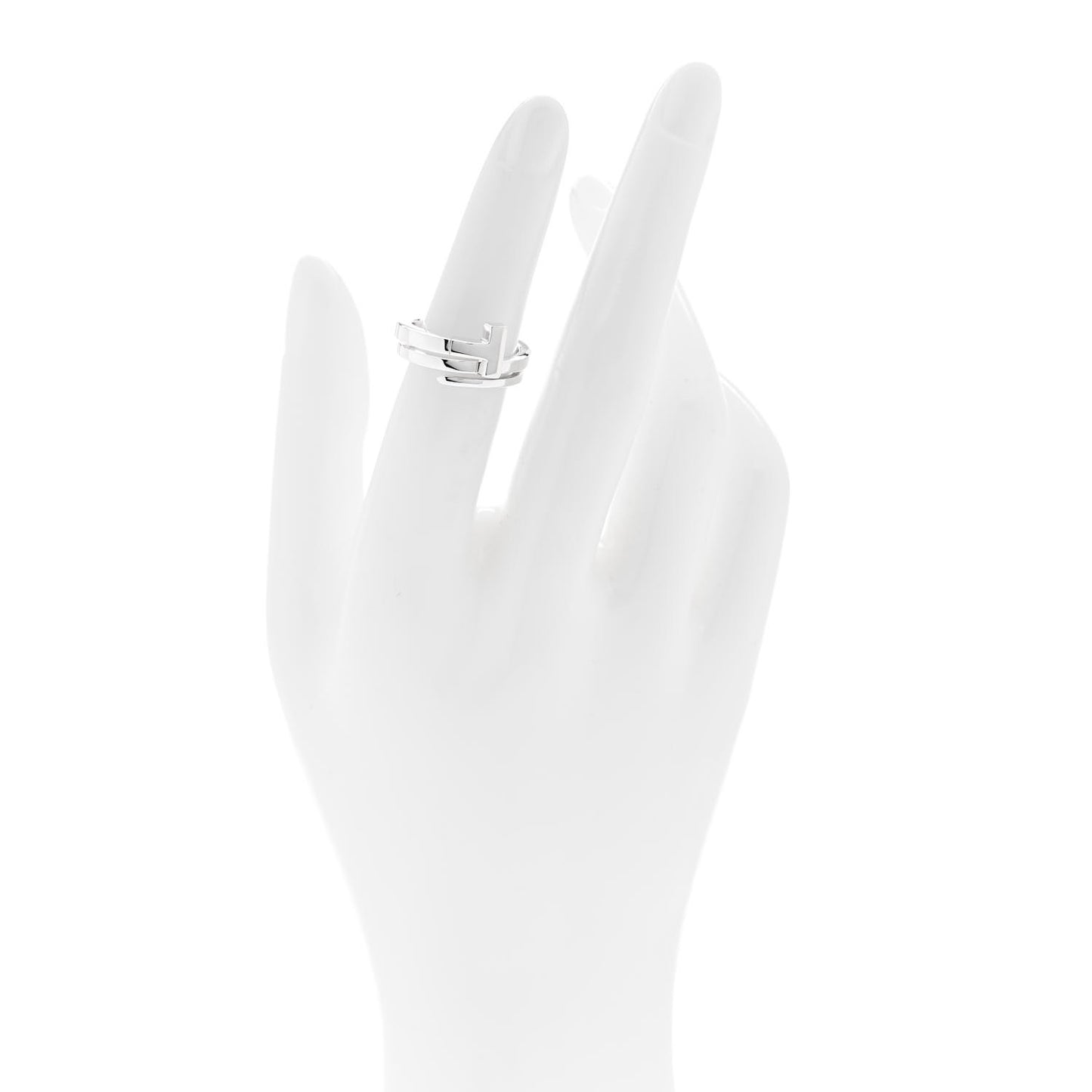 Sterling Silver T Square Wrap Ring 50 5.25