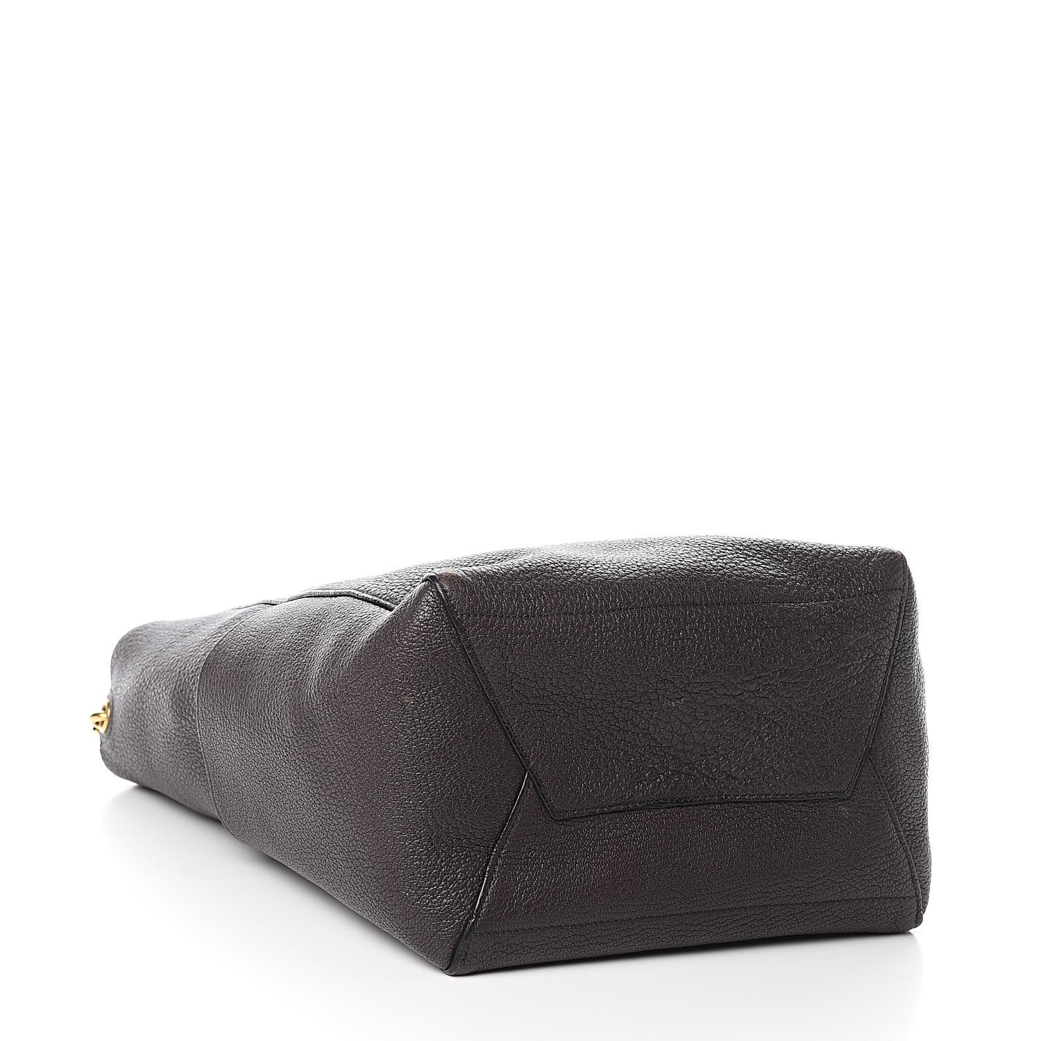 Celine Goatskin Sangle Bucket Bag Dark Taupe 4 of 15