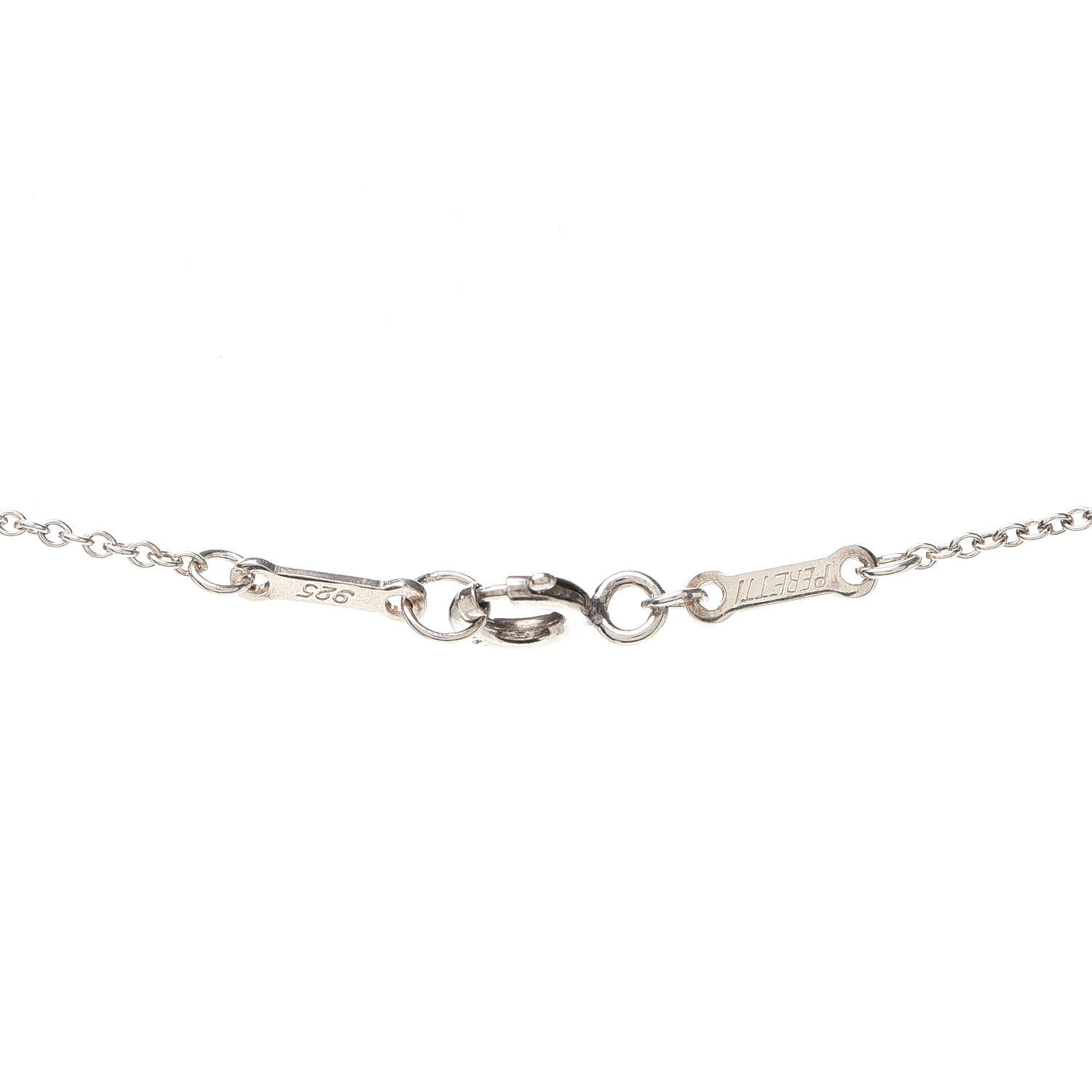 Tiffany Sterling Silver Elsa Peretti Letter C Pendant Necklace 4 of 5