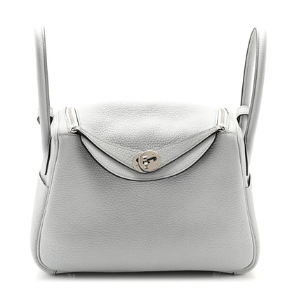 Hermes Taurillon Clemence Lindy 26 Bleu Pale 1 of 11