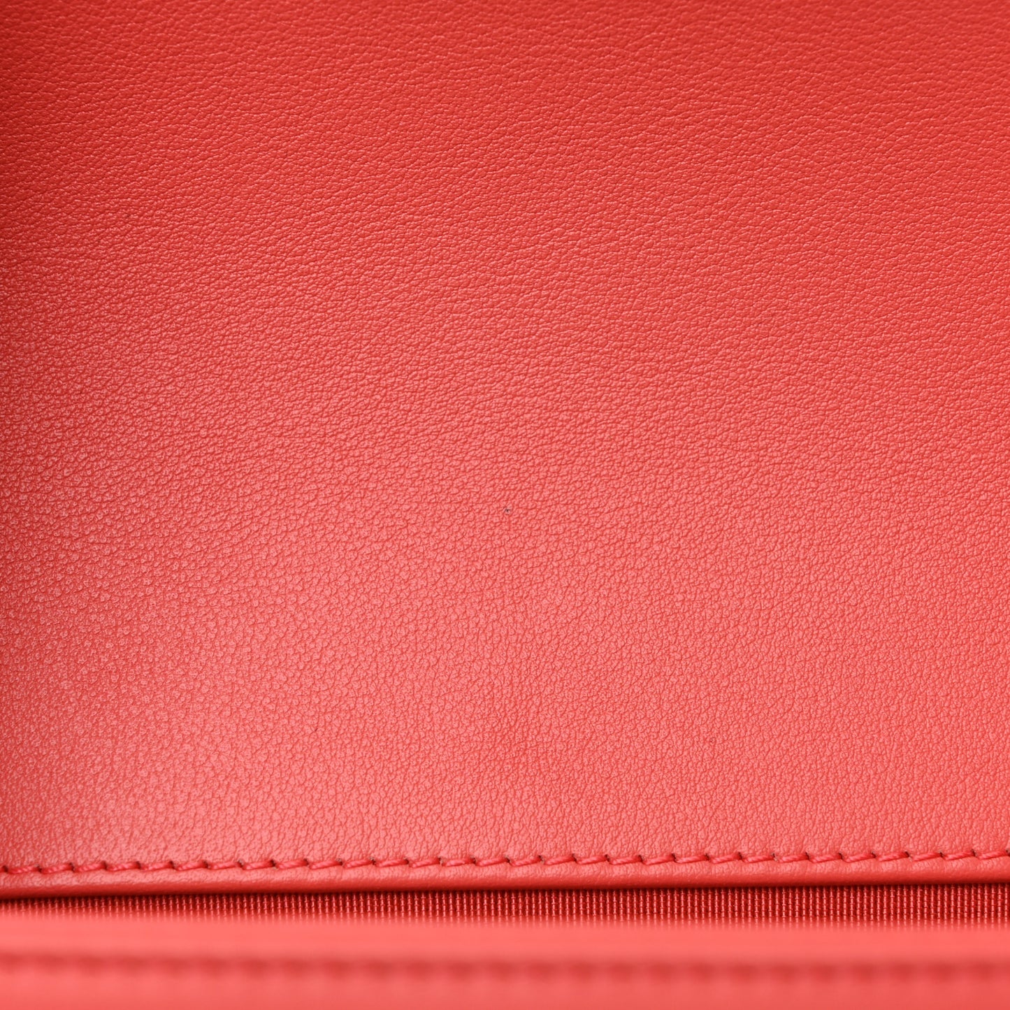Calfskin Quilted Small Boy Flap Coral
