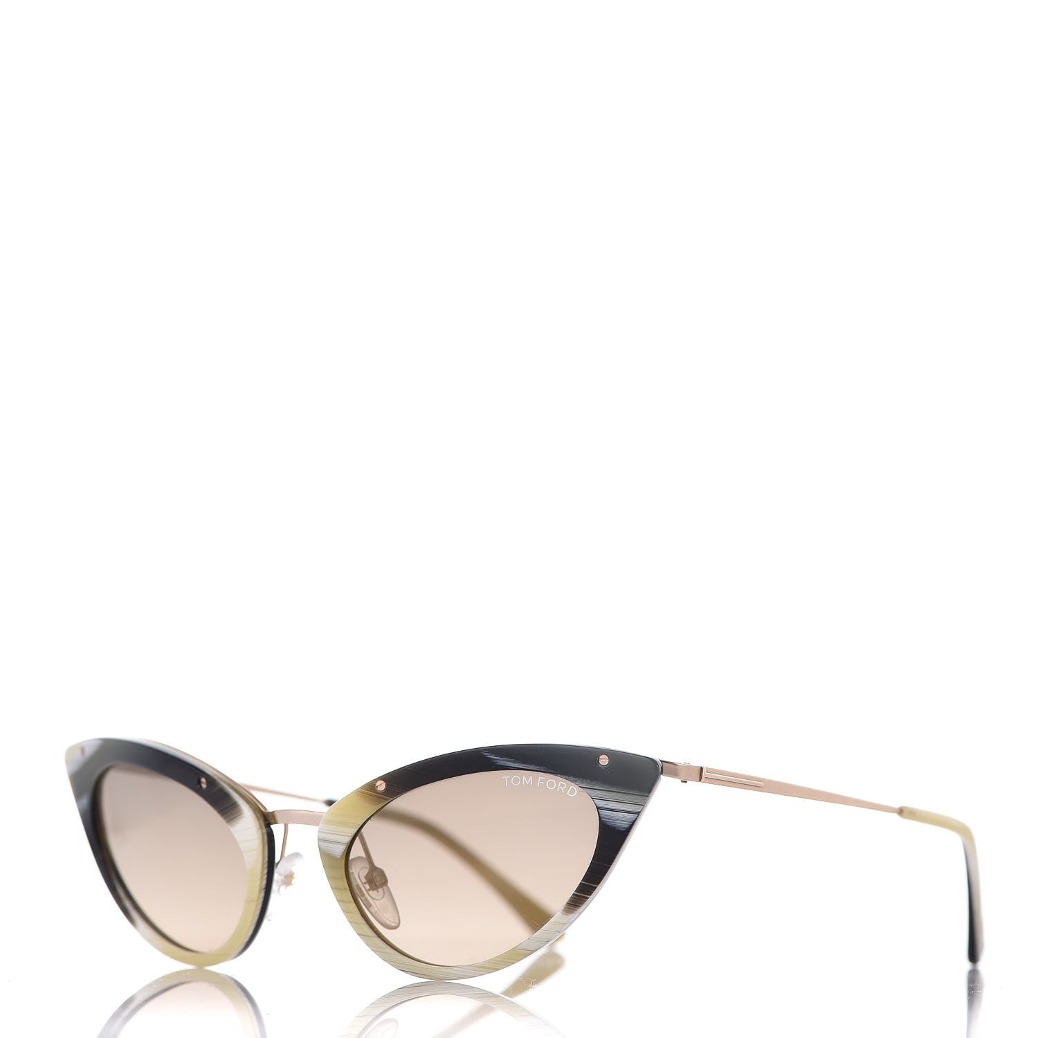 Tom Ford Grace Cat Eye Sunglasses TF349 Green 1 of 7