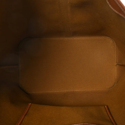 Celine Triomphe Canvas Calfskin Medium Cabas Bag Tan 5 of 10