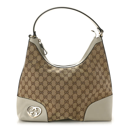 Gucci Monogram Medium Lovely Heart Hobo Off White 1 of 10