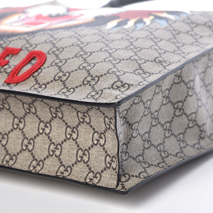Gucci GG Supreme Monogram Angry Cat Vertical Tote 9 of 10