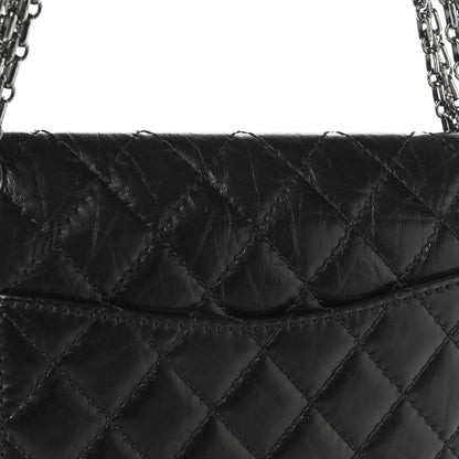 Chanel Aged Calfskin Quilted 2.55 Reissue 225 Flap Black 13 of 15