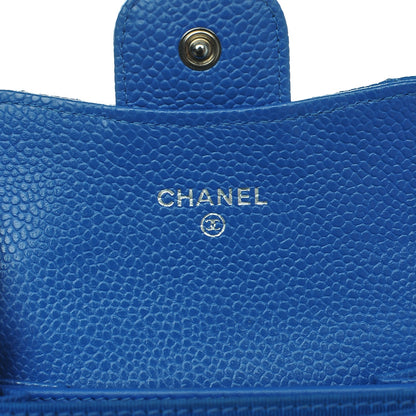 Chanel Caviar Quilted Card Holder Blue 6 of 7