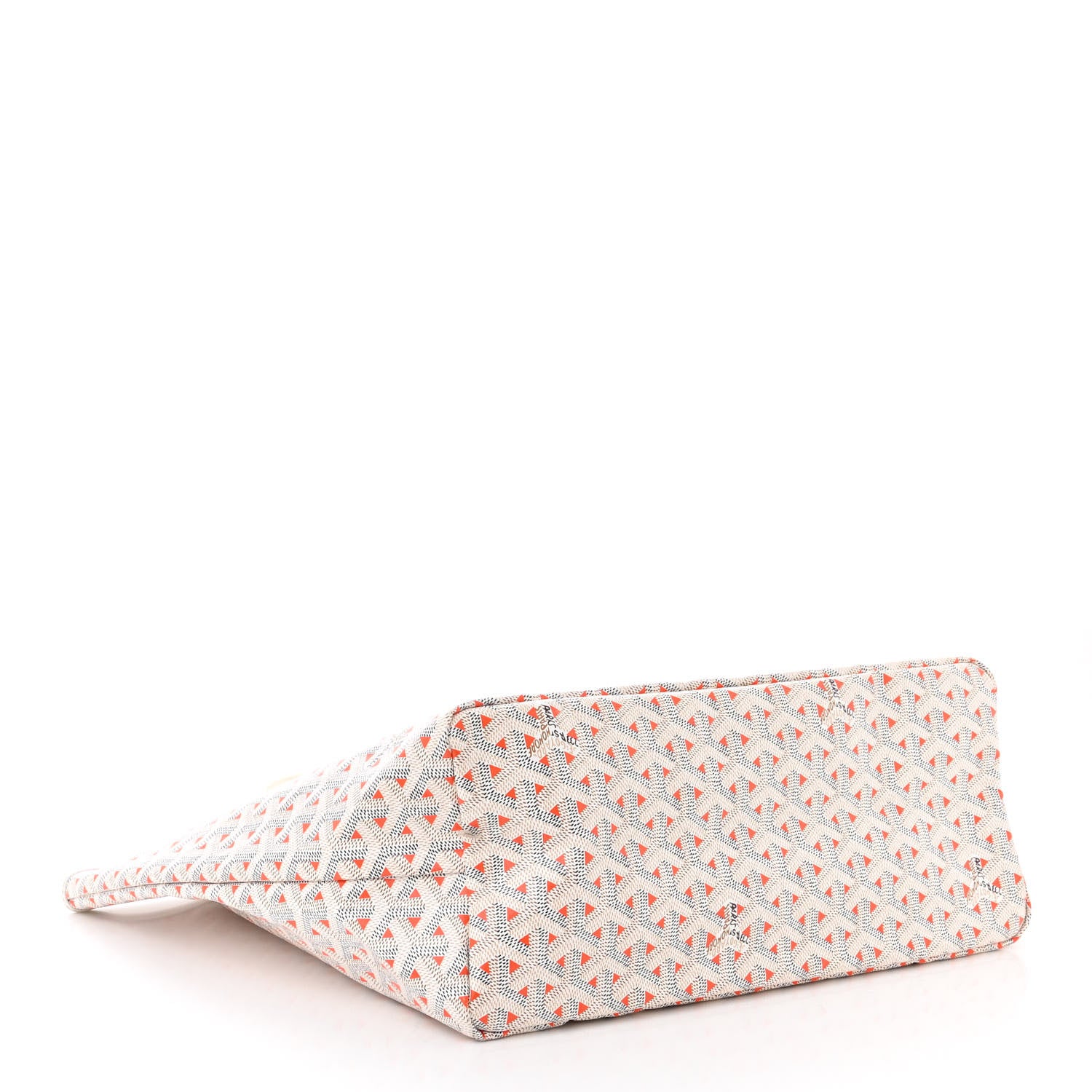 Goyard Goyardine Saint Louis Claire Voie PM White Orange 5 of 11