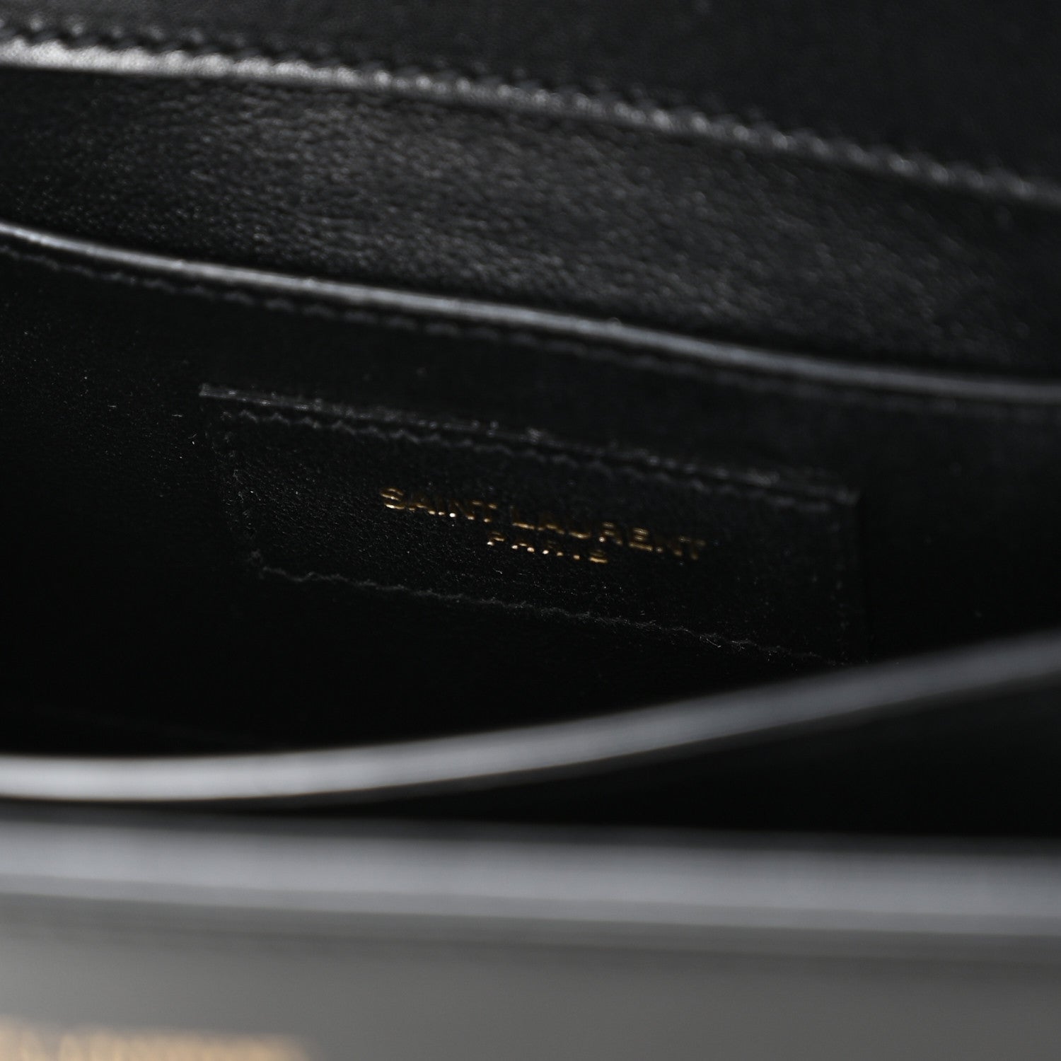 Saint Laurent Calfskin Mini Classic Monogram Cassandra Top Handle Black 6 of 10