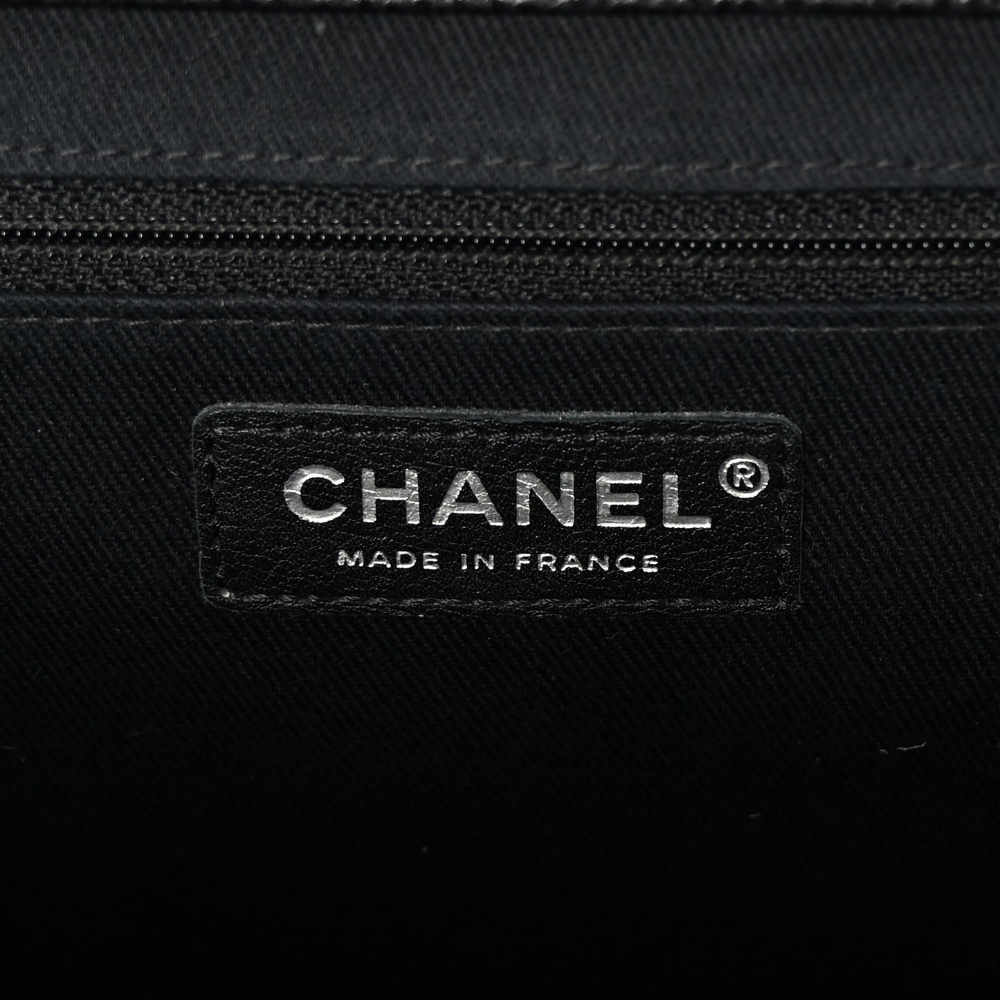 Caviar Quilted CC Large Clutch Black