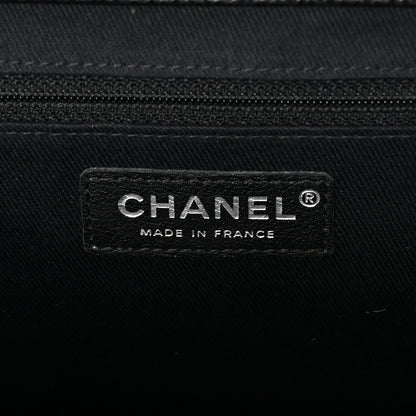 Chanel Caviar Quilted CC Large Clutch Black 6 of 7