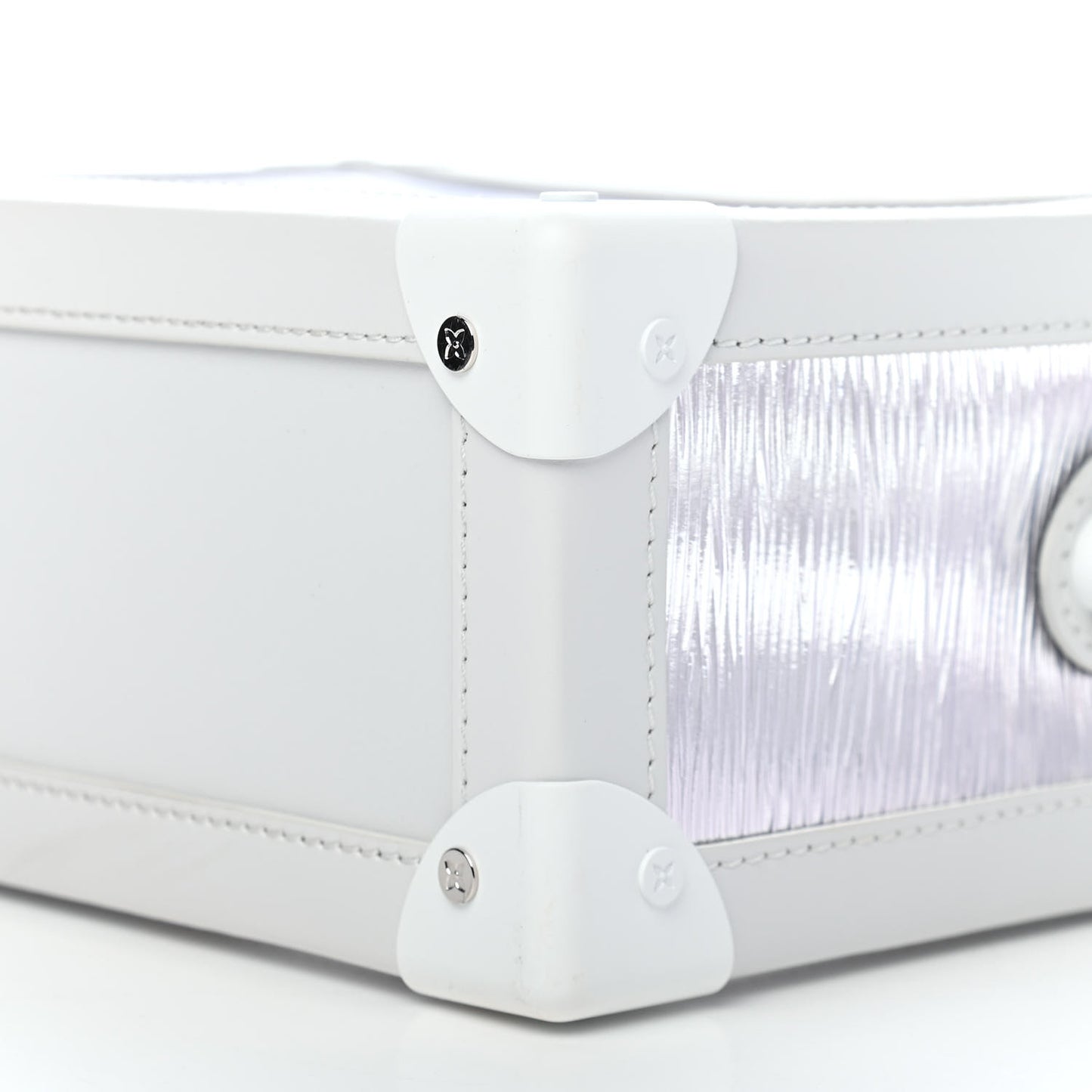 Calfskin PVC Epi Plage Soft Trunk Optic White