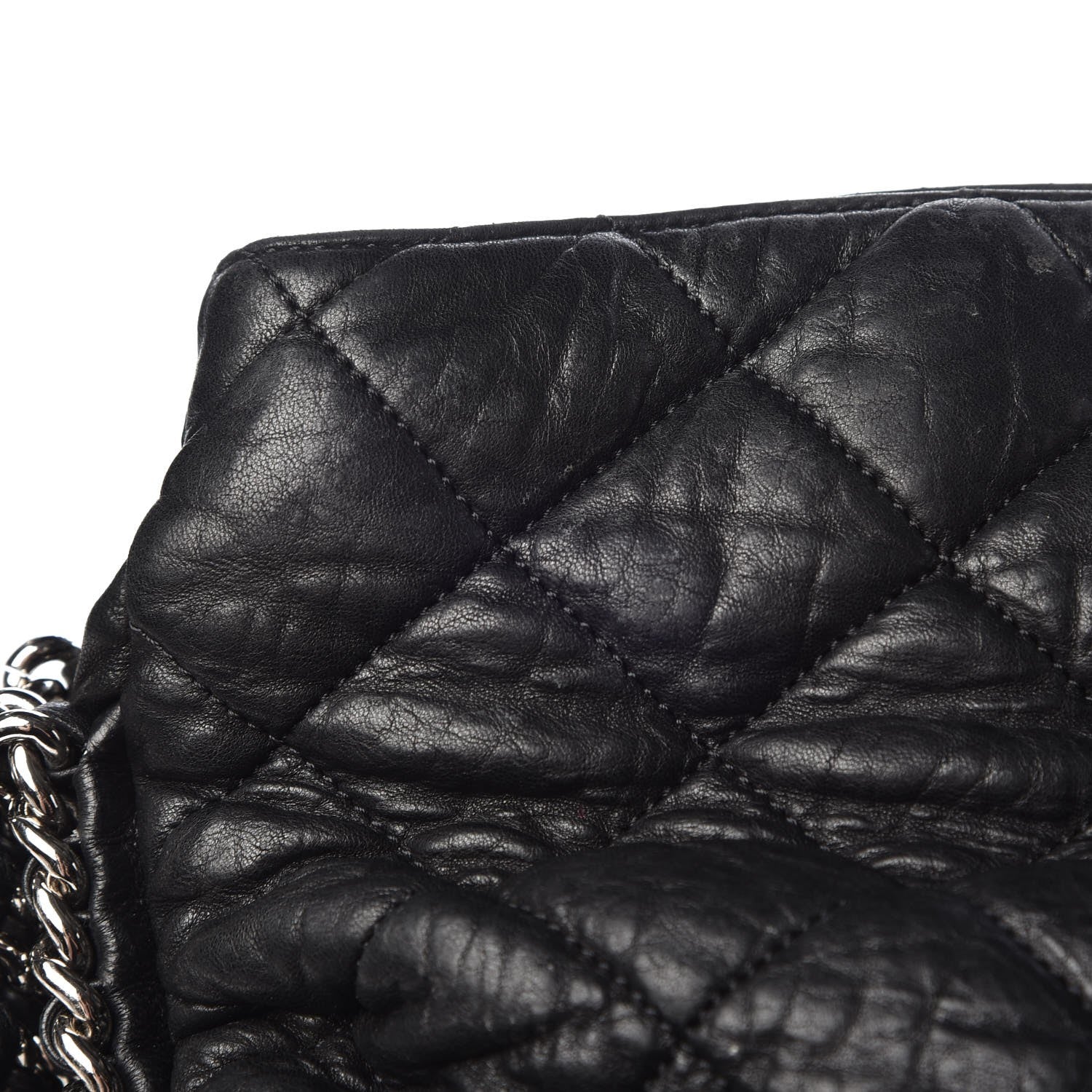 Chanel Washed Lambskin Chain Around Hobo Black 9 of 16