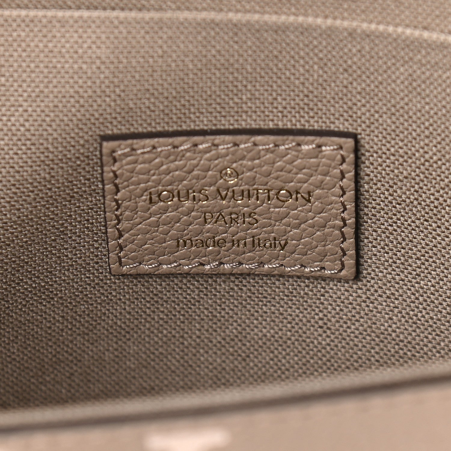 Louis Vuitton Empreinte Monogram Giant Felicie Pochette Tourterelle Creme 7 of 9