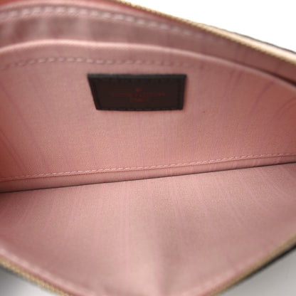Louis Vuitton Damier Ebene Neverfull MM GM Pochette Rose Ballerine 5 of 6