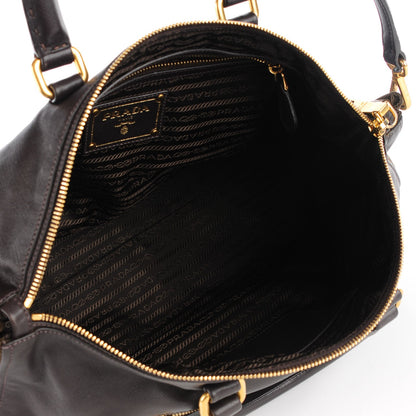 Prada Saffiano Tessuto Nylon Satchel Ebano 7 of 11