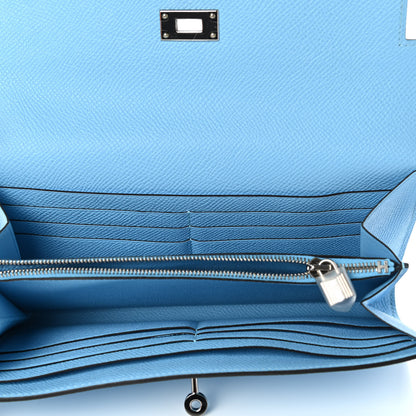 Hermes Epsom Kelly Longue Wallet Celeste 5 of 8