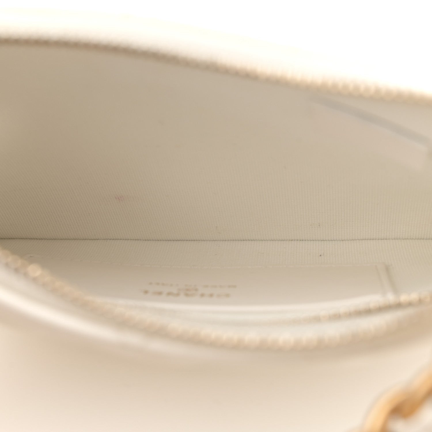 Chanel Shiny Crumpled Lambskin Quilted Trendy Chain Around Hobo White 5 of 13