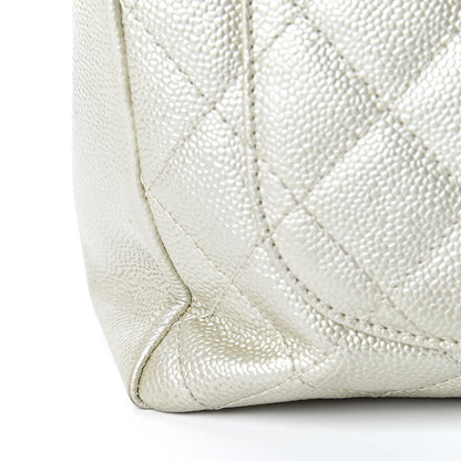 Chanel Metallic Caviar Grand Shopping Tote GST Light Gold 19 of 20
