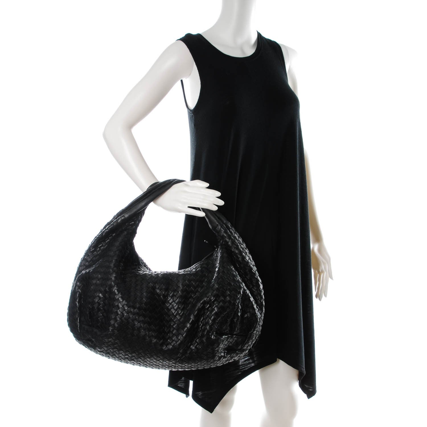 Bottega Veneta Nappa Intrecciato Large Belly Veneta Hobo Nero Black 2 of 7