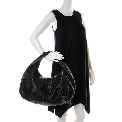 Bottega Veneta Nappa Intrecciato Large Belly Veneta Hobo Nero Black 2 of 7