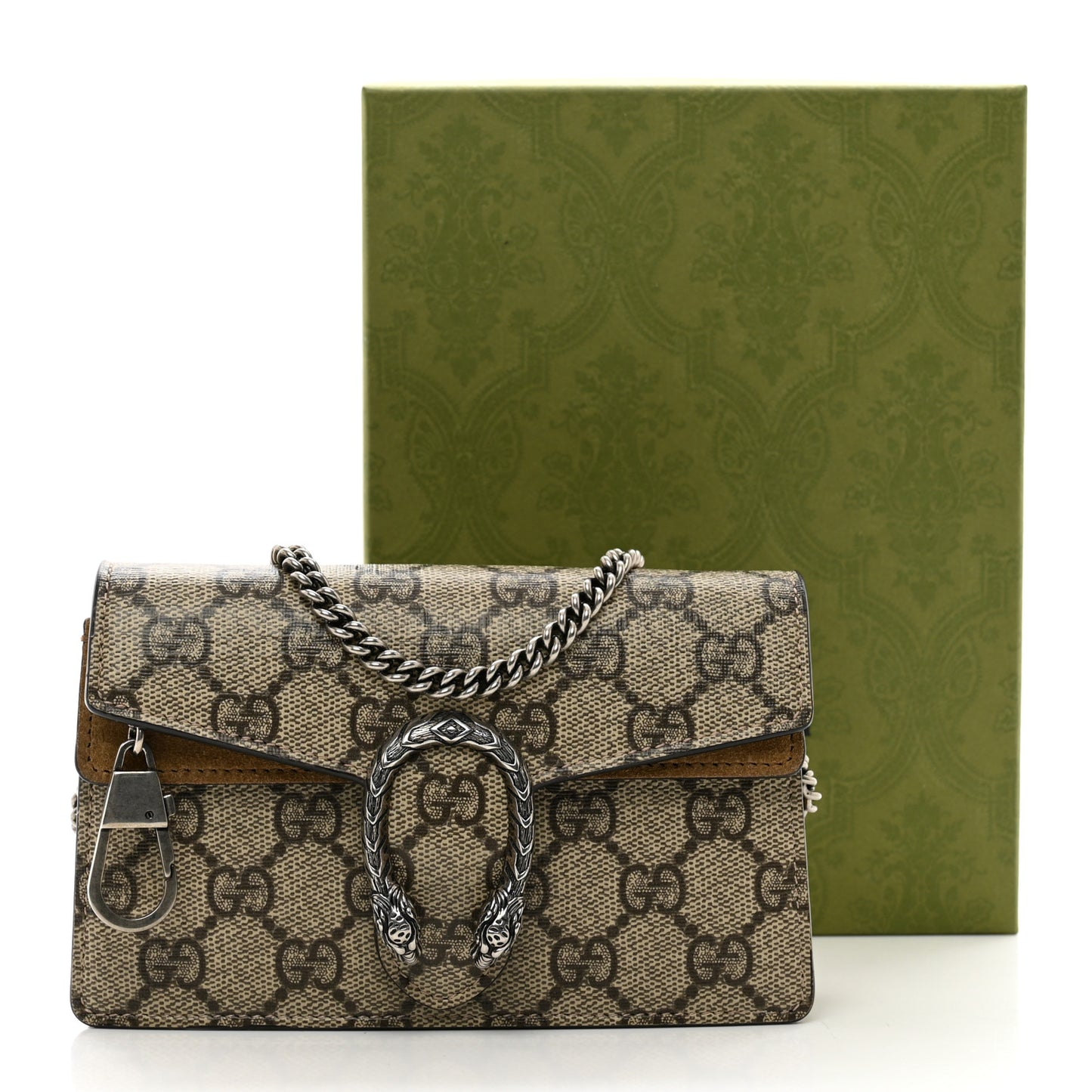 GG Supreme Monogram Super Mini Dionysus Shoulder Bag Taupe