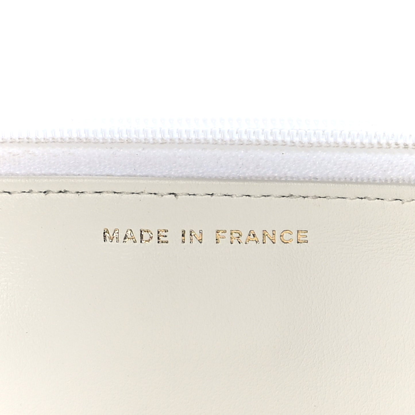 Caviar Quilted Wallet On Chain WOC White
