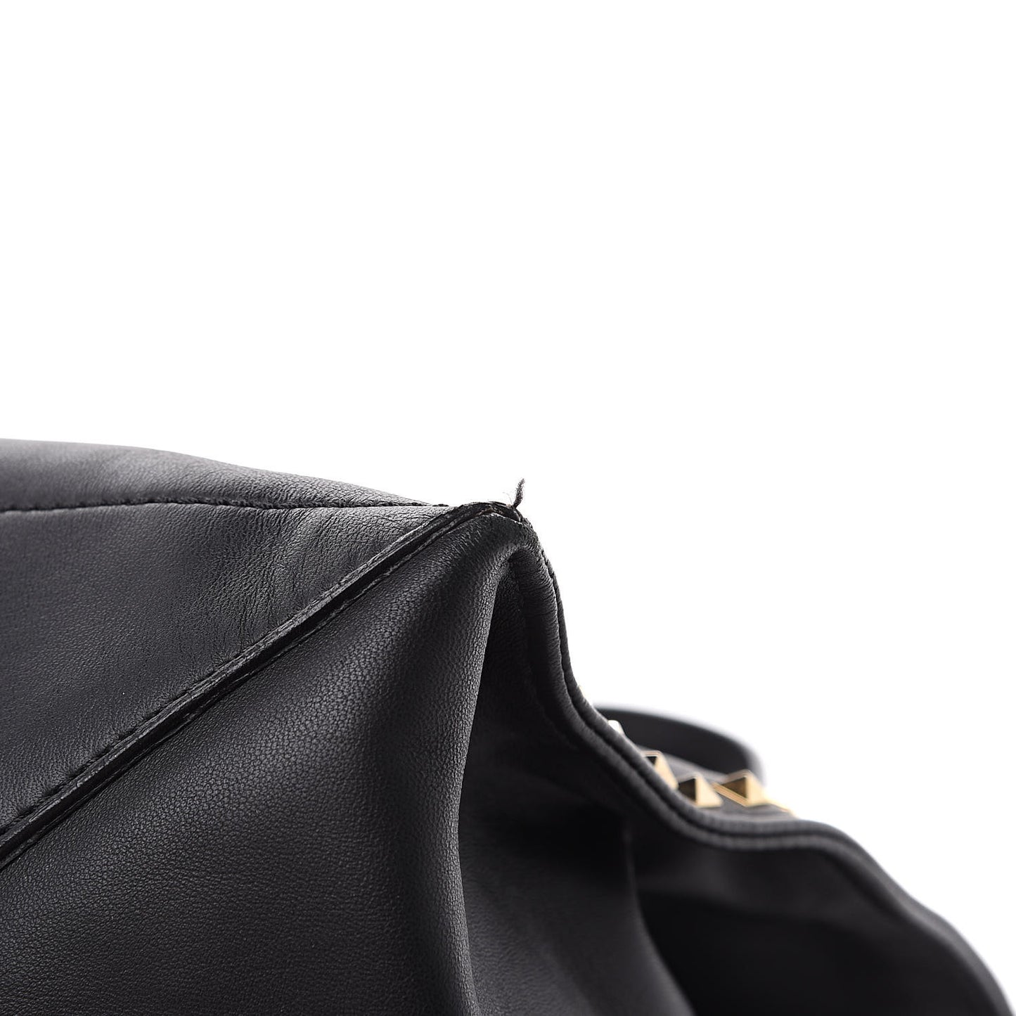 Nappa Medium Rockstud Soft Tote Black