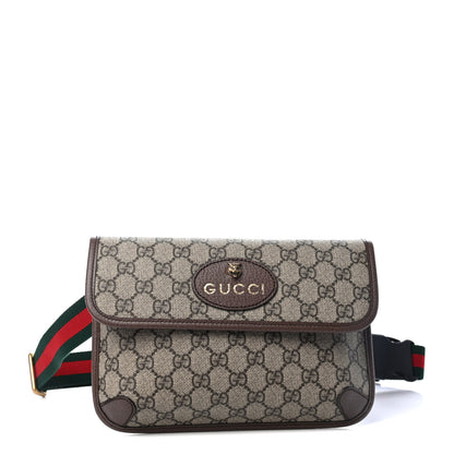 Gucci GG Supreme Monogram Neo Vintage Web Belt Bag Brown 1 of 4