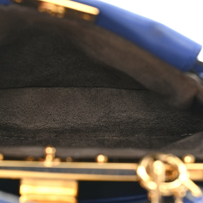 Fendi Shiny Nappa Micro Peekaboo Iconic Satchel Bluette 6 of 16