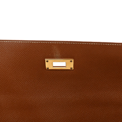 Hermes Courchevel Kelly Sellier 35 Gold 12 of 20